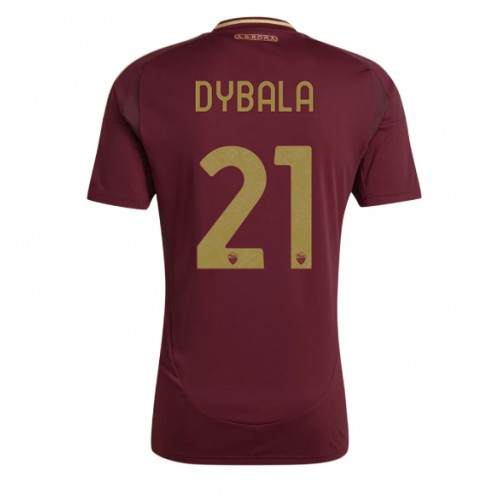 Fotballdrakt Herre AS Roma Paulo Dybala #21 Hjemmedrakt 2024-25 Kortermet